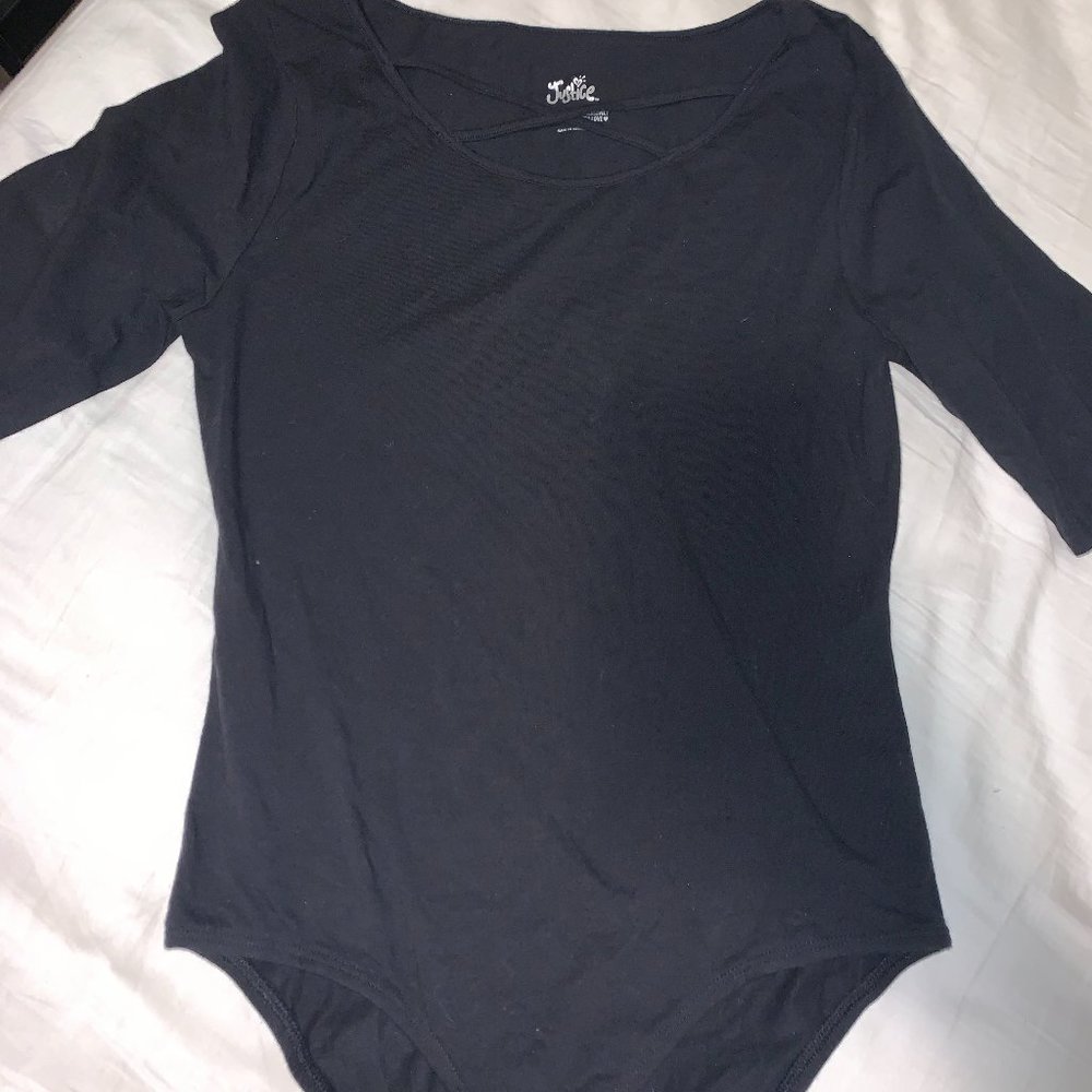 Criss cross ribbed bodysuit